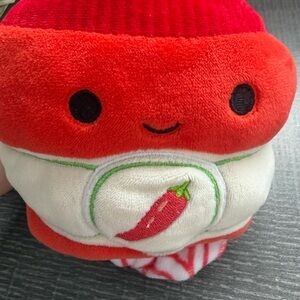 Squishmallows Red and White Pepper Plush